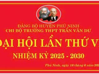 ĐẠI HỘI CHI BỘ TRƯỜNG THPT TRẦN VĂN DƯ LẦN THỨ VI, NHIỆM KỲ 2025 – 2030